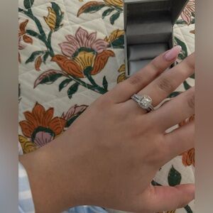 Zales Beautiful White Gold Engagement Ring